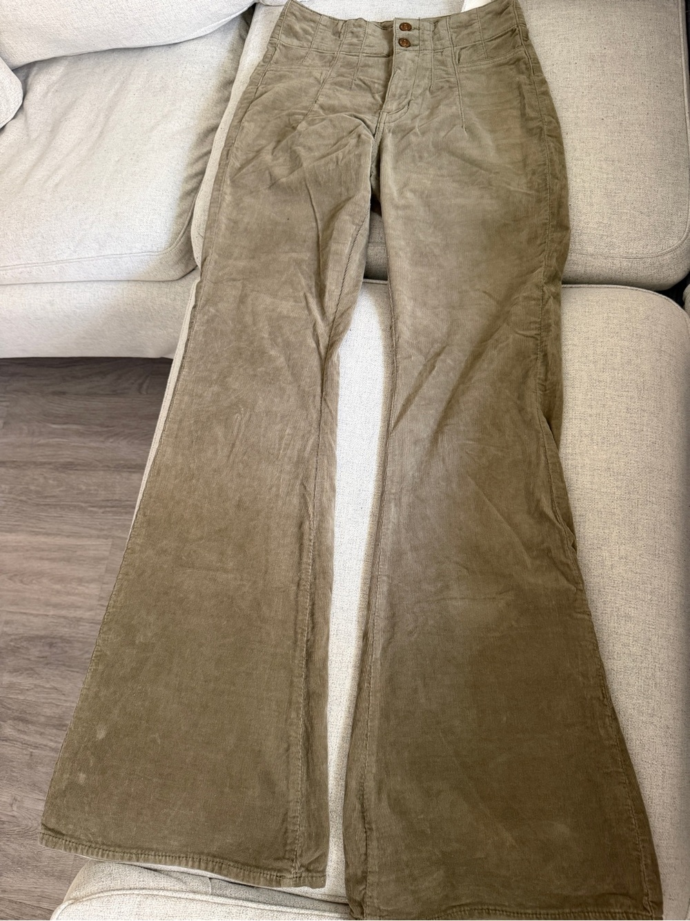 We The Free Olive Green Corduroy Pants